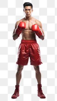 PNG Boxing adult man white background. AI generated Image by rawpixel.