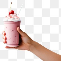 PNG Milk milkshake smoothie dessert transparent background