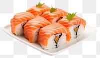 PNG Sushi food seafood salmon transparent background