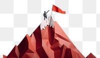 PNG Flag mountain origami paper. 