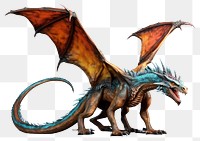 PNG Dinosaur animal dragon extinct. AI generated Image by rawpixel.