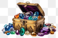 PNG Gemstone jewelry accessories container. 