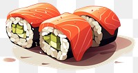 PNG Sushi food salmon rice transparent background