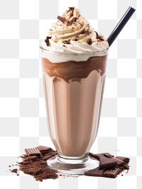 PNG Milkshake chocolate smoothie dessert transparent background