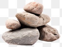 PNG Pebble stone rock transparent background