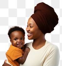 PNG Portrait turban baby togetherness. 