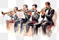 PNG Musician trumpet adult togetherness. AI generated Image by rawpixel.