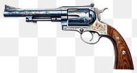 PNG Gun handgun weapon white background. 