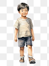 PNG Portrait shorts child photography. AI generated Image by rawpixel.