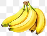 PNG Banana fruit plant food. AI generated Image by rawpixel.