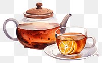 PNG Teapot drink cup mug. 