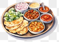 PNG Lunch food meal dish. AI generated Image by rawpixel.