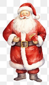 PNG Christmas white background celebration santa claus. 