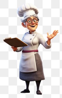 PNG Cartoon cook chef transparent background. AI generated Image by rawpixel.