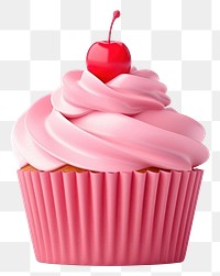 PNG Cupcake dessert cream food. AI generated Image by rawpixel.