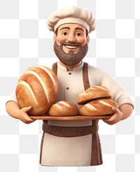 PNG Bread cartoon baker adult. 