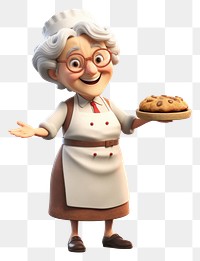 PNG Cartoon baker food transparent background. 