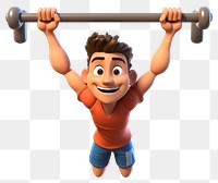 PNG Sports exercising cartoon transparent background. 