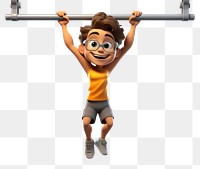 PNG Sports exercising cartoon transparent background. 