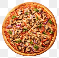 PNG Pizza food transparent background vegetable. AI generated Image by rawpixel.
