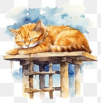 PNG Sleeping drawing mammal animal transparent background