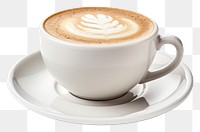 PNG Coffee cup saucer latte. AI generated Image by rawpixel.