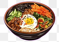 PNG Bowl chopsticks meal food. AI generated Image by rawpixel.