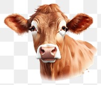 PNG Cow livestock portrait mammal transparent background