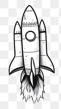 PNG Vehicle drawing rocket sketch. AI generated Image by rawpixel.
