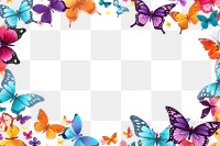 PNG Butterfly outdoors pattern nature. AI generated Image by rawpixel.