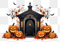 PNG Halloween decoration anthropomorphic jack-o'-lantern. AI generated Image by rawpixel.