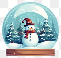 PNG Snowman winter representation transparent. 