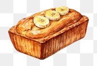 PNG Banana bread food breakfast. AI generated Image by rawpixel.