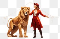 PNG Mammal circus adult lion. AI generated Image by rawpixel.