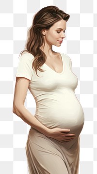 PNG Pregnant portrait sleeve adult. 