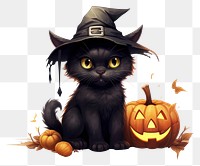 PNG Halloween animal mammal black. 