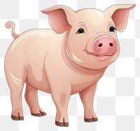 PNG Pig cartoon mammal animal. 