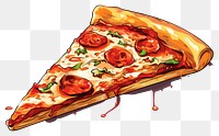 PNG Pizza food slice fast food. AI generated Image by rawpixel.