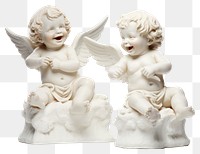 PNG Figurine angel representation creativity. AI generated Image by rawpixel.