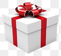 PNG Gift box white white background. AI generated Image by rawpixel.