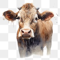 PNG Cow livestock mammal animal. AI generated Image by rawpixel.