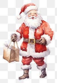 PNG Christmas paper bag santa claus. AI generated Image by rawpixel.