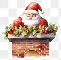 PNG Fireplace christmas santa claus celebration. 