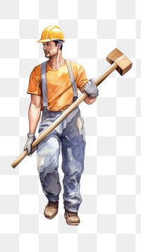 PNG Holding hardhat helmet worker. AI generated Image by rawpixel.