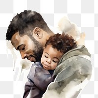 PNG Portrait hugging father adult. AI generated Image by rawpixel.