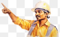 PNG Helmet portrait holding hardhat. AI generated Image by rawpixel.