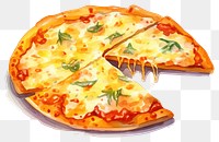 PNG Pizza cheese food vegetable. 