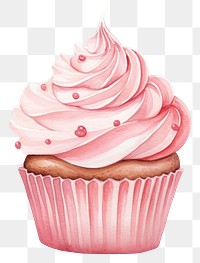 PNG Cupcake dessert icing cream. 