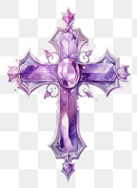 PNG Purple cross symbol spirituality. 