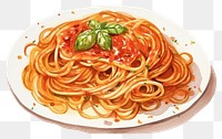 PNG Spaghetti pasta plate food. 